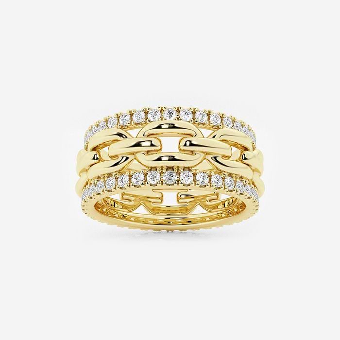 Diamond Link Round Fashion Band