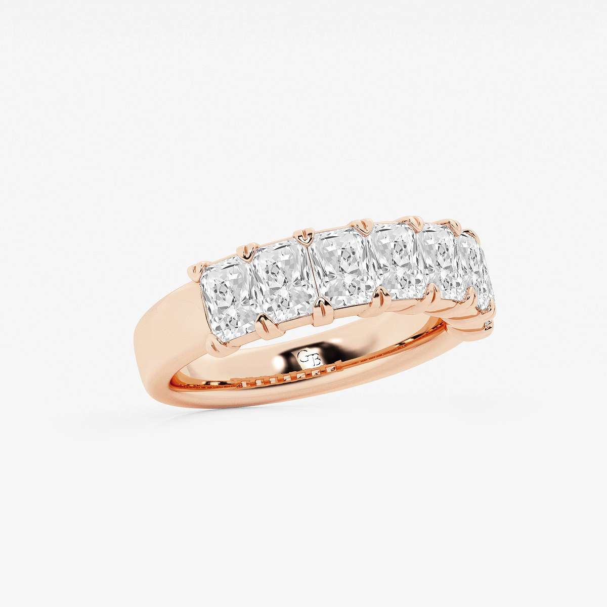 Additional Image 1 for  2 1/2 ctw Radiant Lab Grown Diamond Seven-Stone Anniversary Band