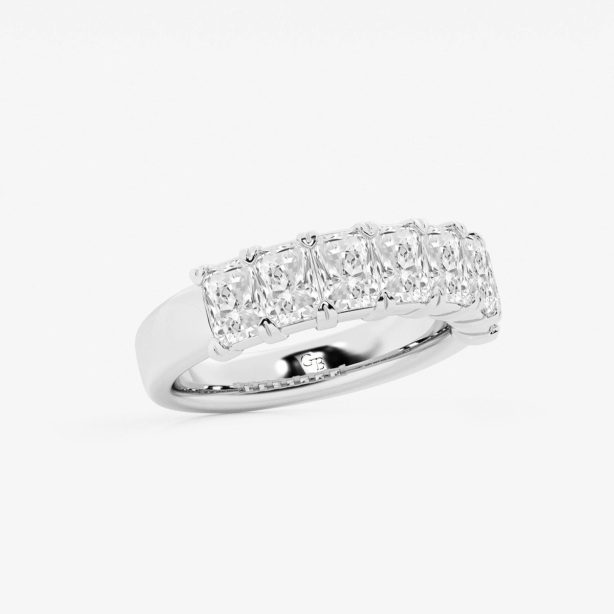 Additional Image 1 for  2 1/2 ctw Radiant Lab Grown Diamond Seven-Stone Anniversary Band