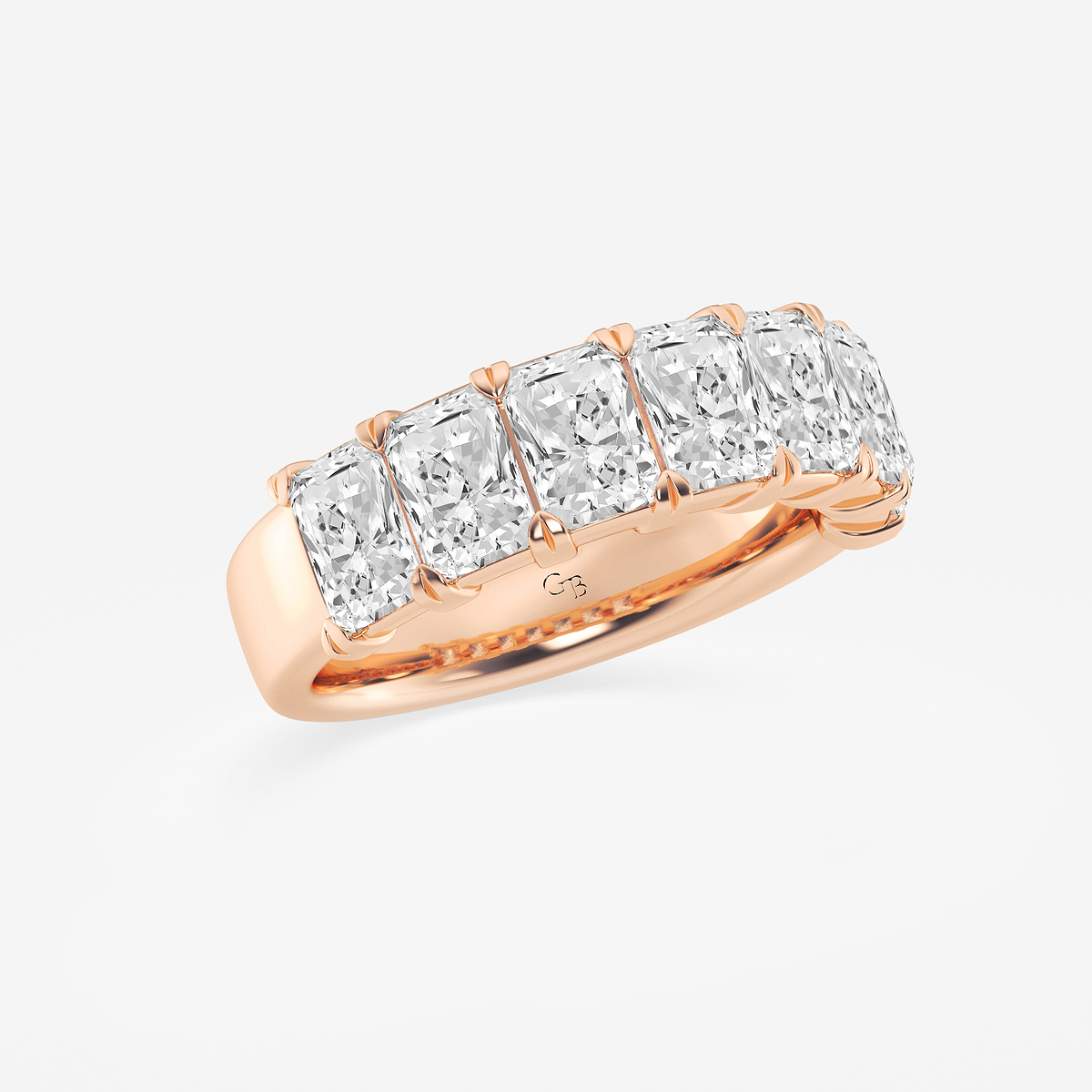 Additional Image 1 for  3 1/6 ctw Radiant Lab Grown Diamond Seven-Stone Anniversary Band