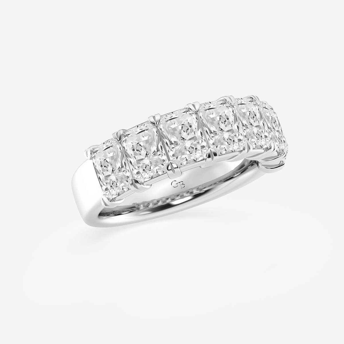 Additional Image 1 for  3 1/6 ctw Radiant Lab Grown Diamond Seven-Stone Anniversary Band