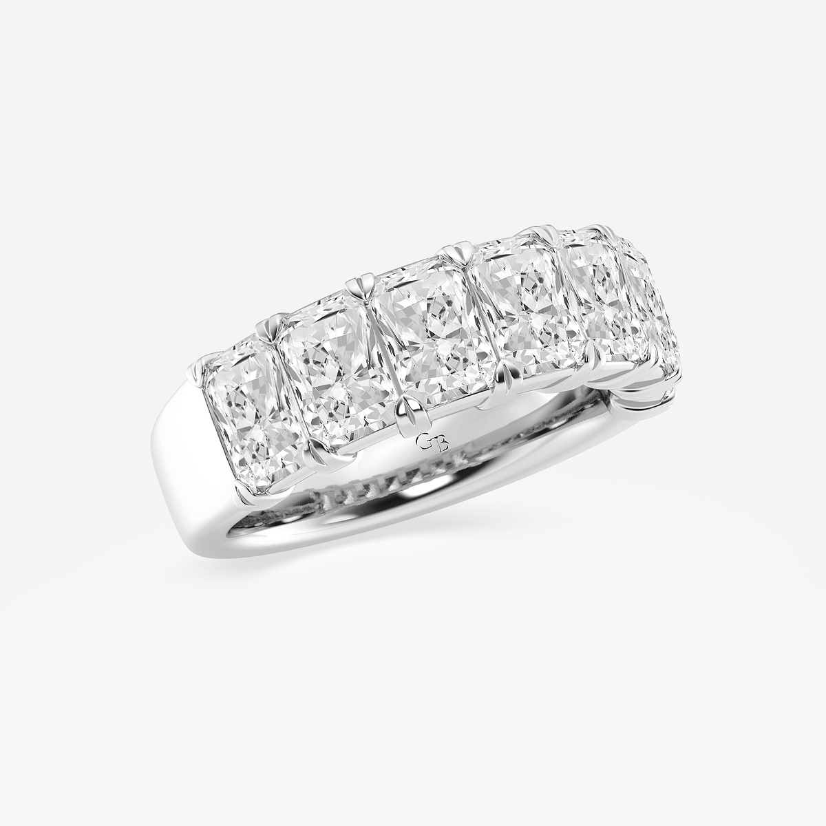 Additional Image 1 for  4 ctw Radiant Lab Grown Diamond Seven-Stone Anniversary Band