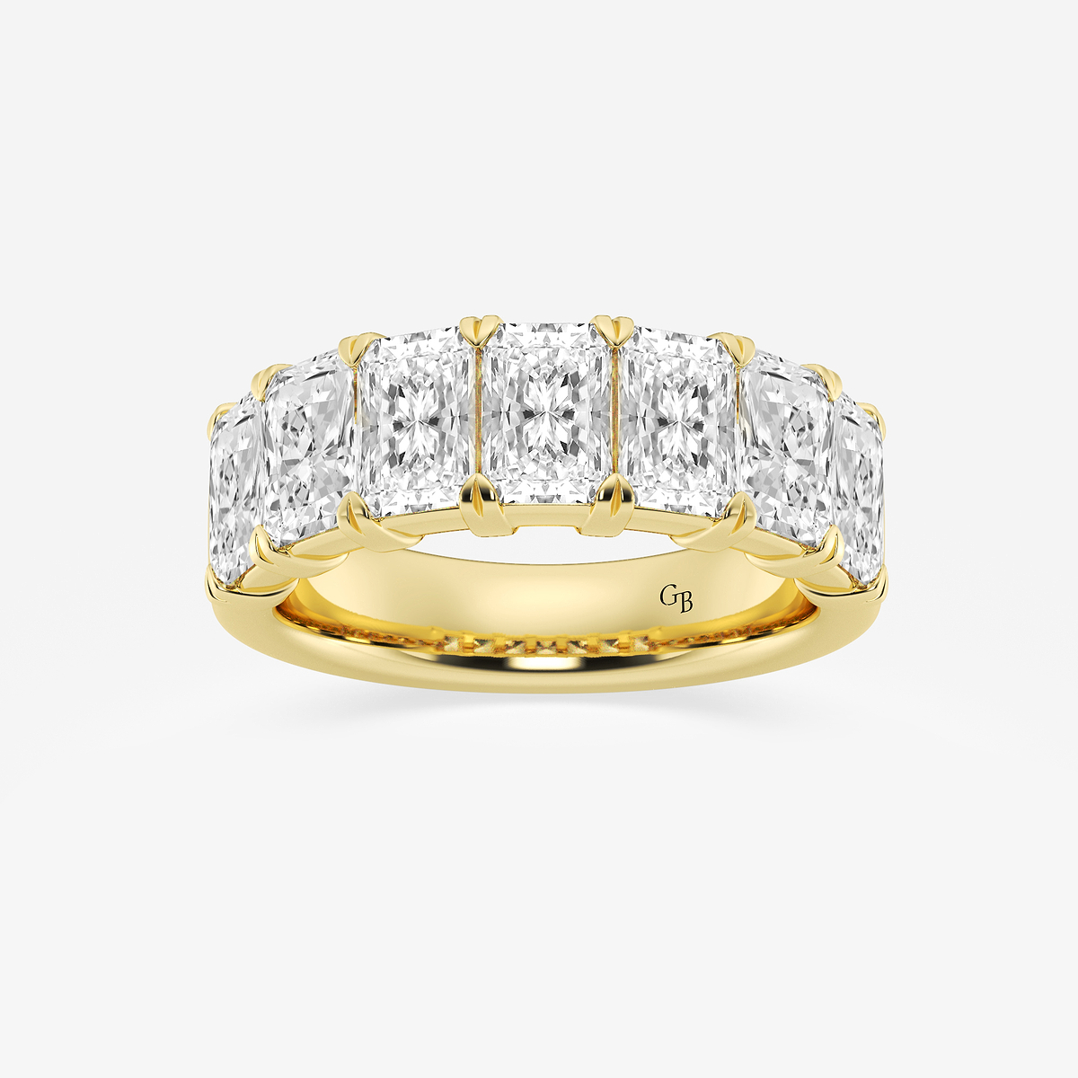 4 ctw Radiant Lab Grown Diamond Seven-Stone Anniversary Band