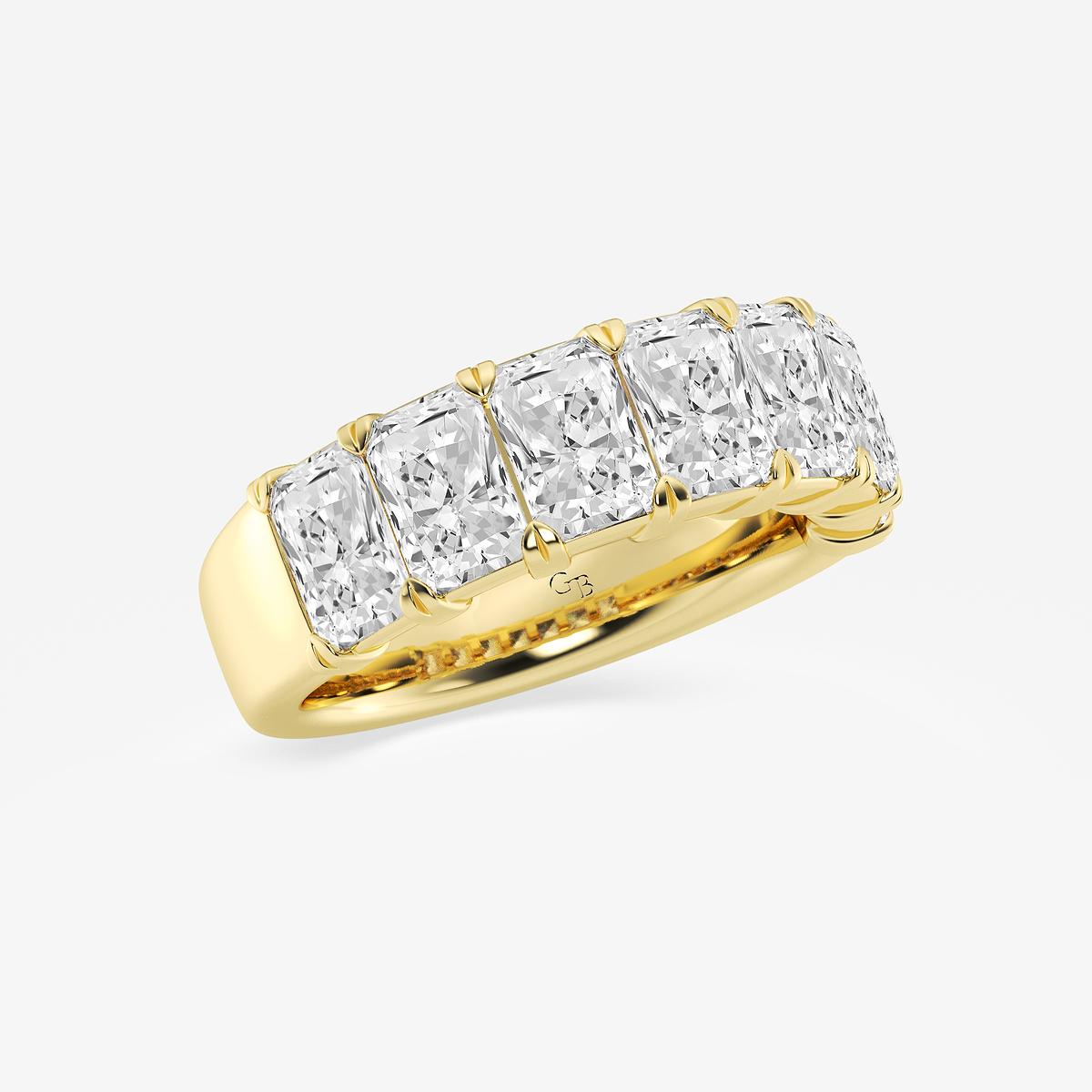 Additional Image 1 for  4 ctw Radiant Lab Grown Diamond Seven-Stone Anniversary Band