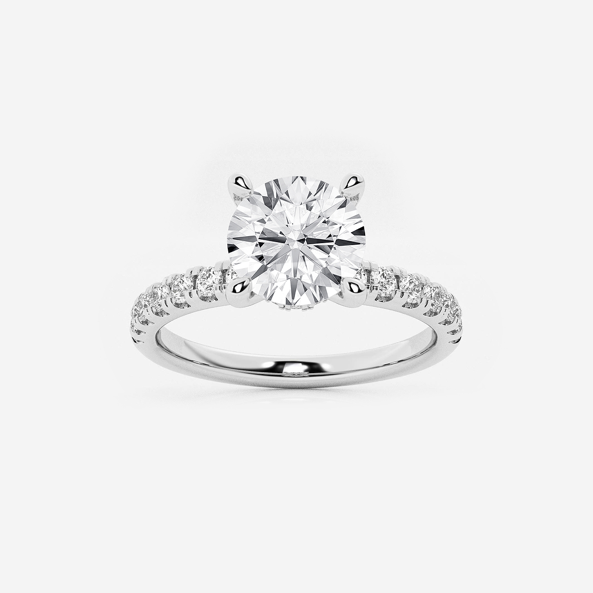 Shyra 7/8 ctw Round Lab Grown Diamond Halo Halo Engagement Ring