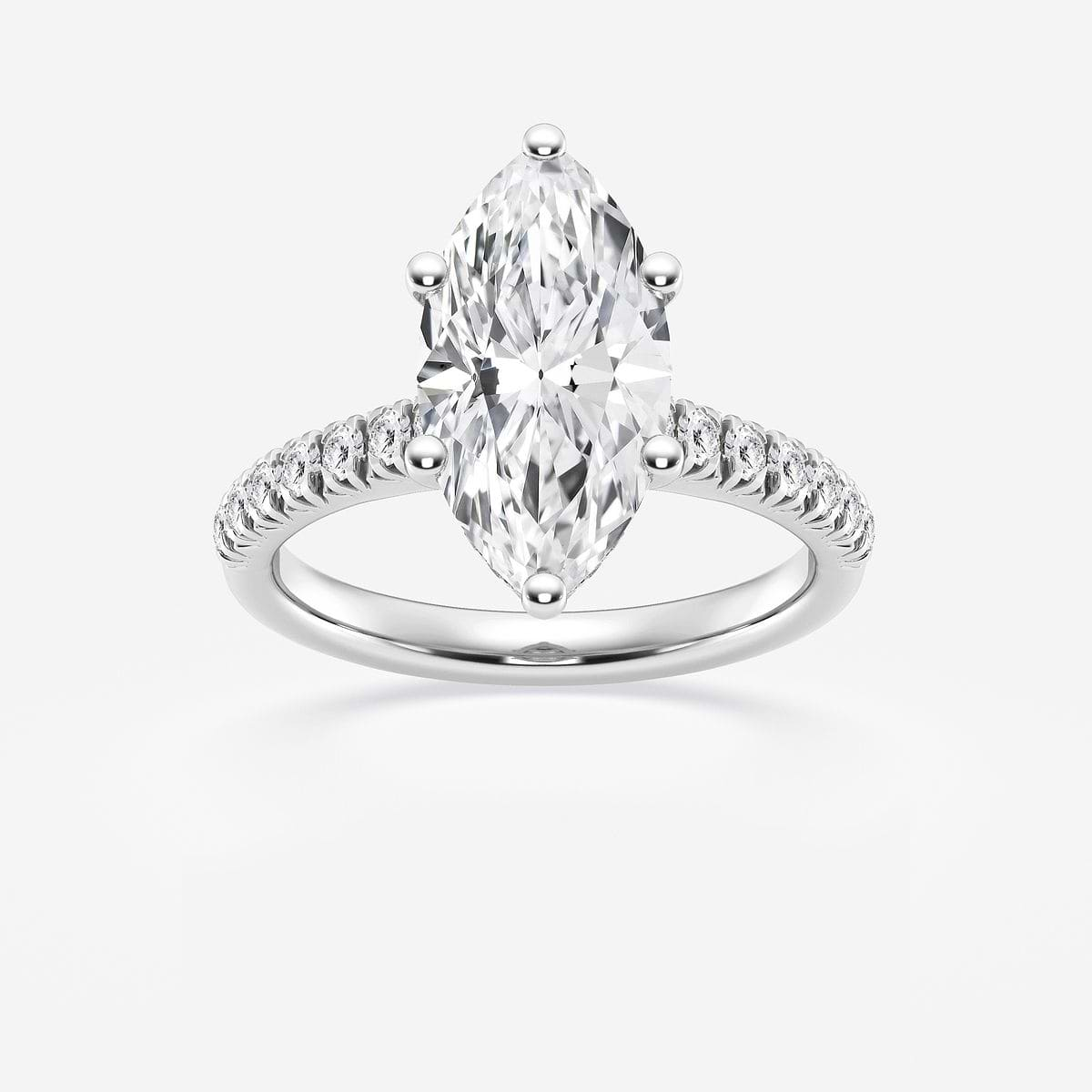 Hidden Halo Style 3.00Ct Radiant Cut White Diamond Wedding & Engagement Prong Set Ring, Halo Engagement top Ring, Anniversary Gift, Gift For Her