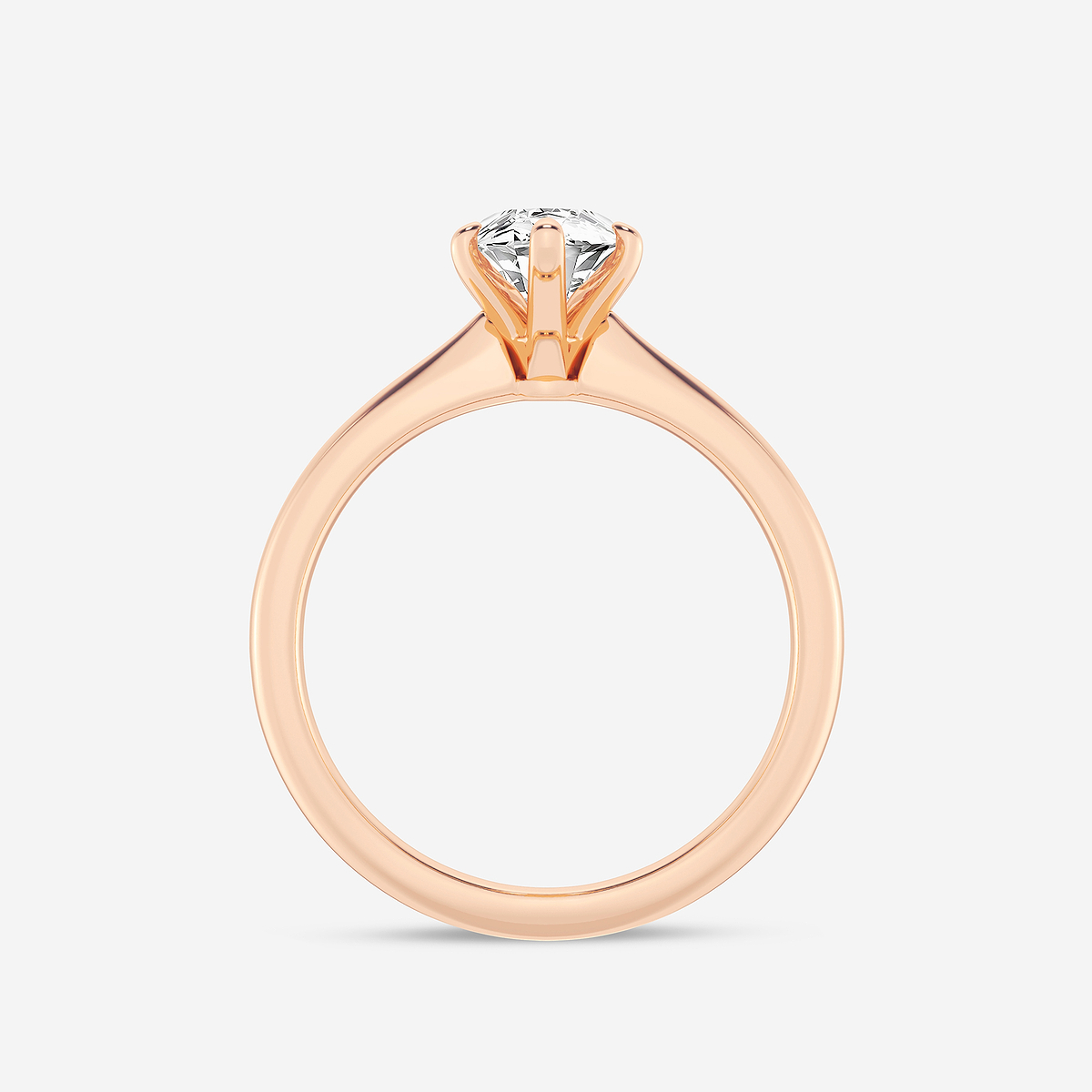 Additional Image 1 for  1 1/2 ctw Marquise Lab Grown Diamond Petite Solitaire Engagement Ring