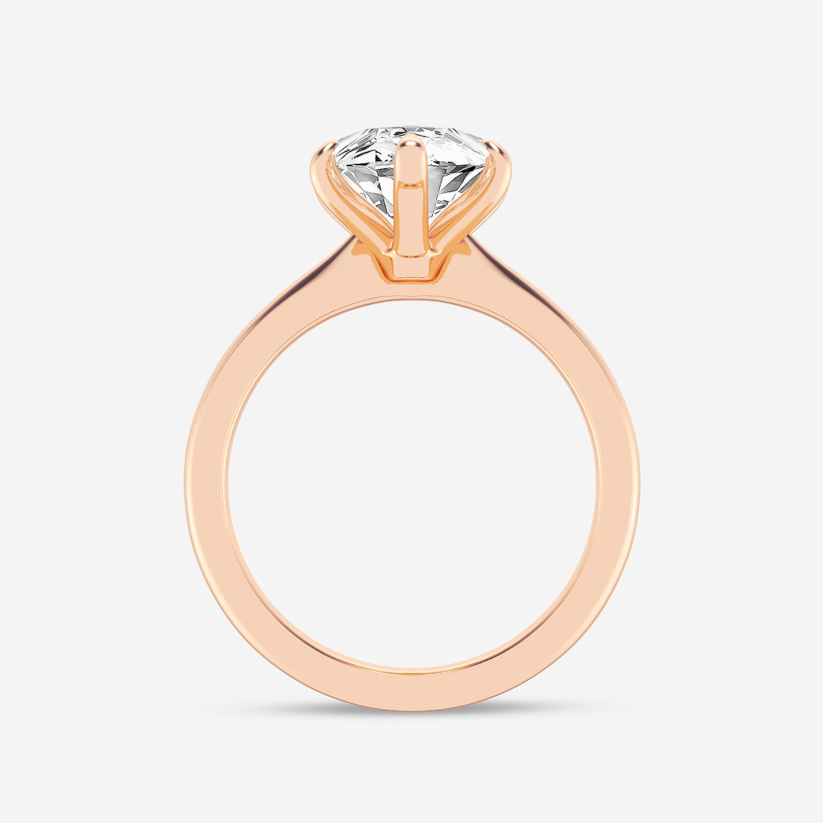 Additional Image 1 for  4 ctw Marquise Lab Grown Diamond Petite Solitaire Engagement Ring