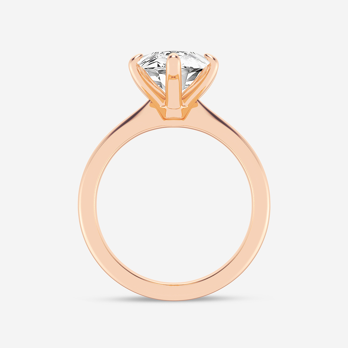 Additional Image 1 for  5 ctw Marquise Lab Grown Diamond Petite Solitaire Engagement Ring