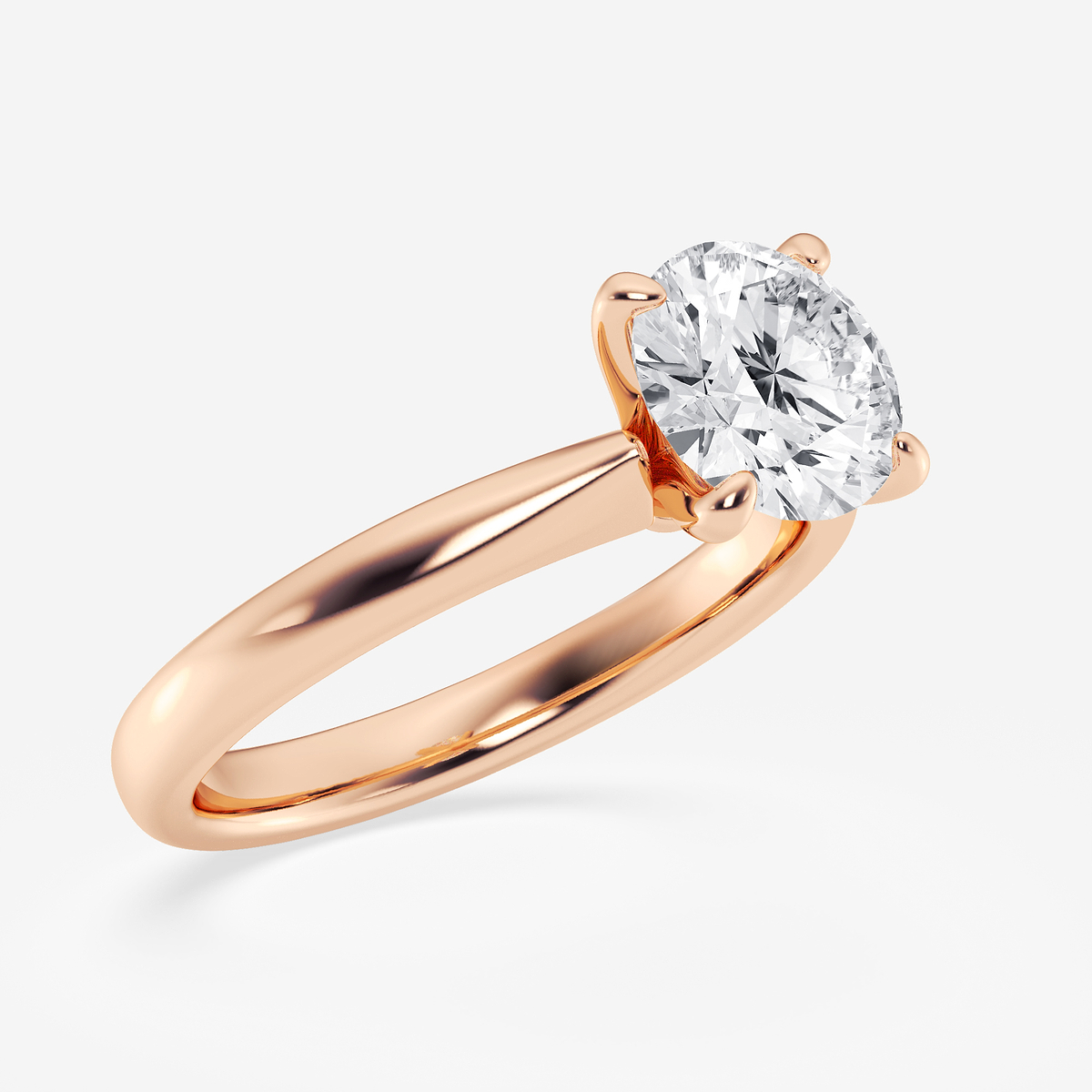 Additional Image 1 for  2 1/2 ctw Round Lab Grown Diamond Petite Solitaire Engagement Ring