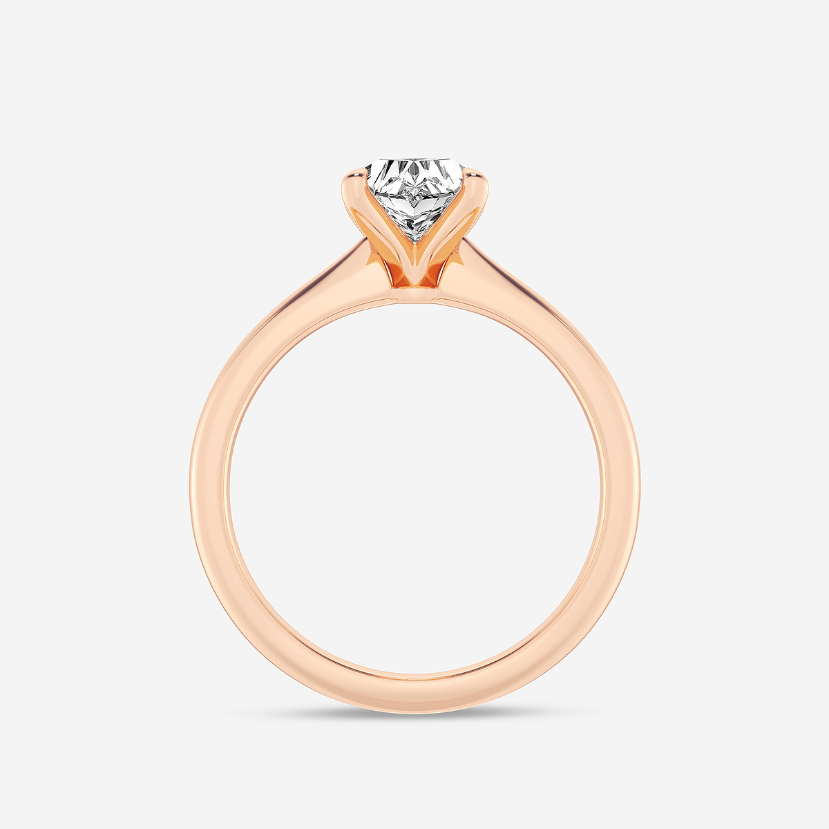 Additional Image 1 for  1 1/2 ctw Radiant Lab Grown Diamond Petite Solitaire Engagement Ring