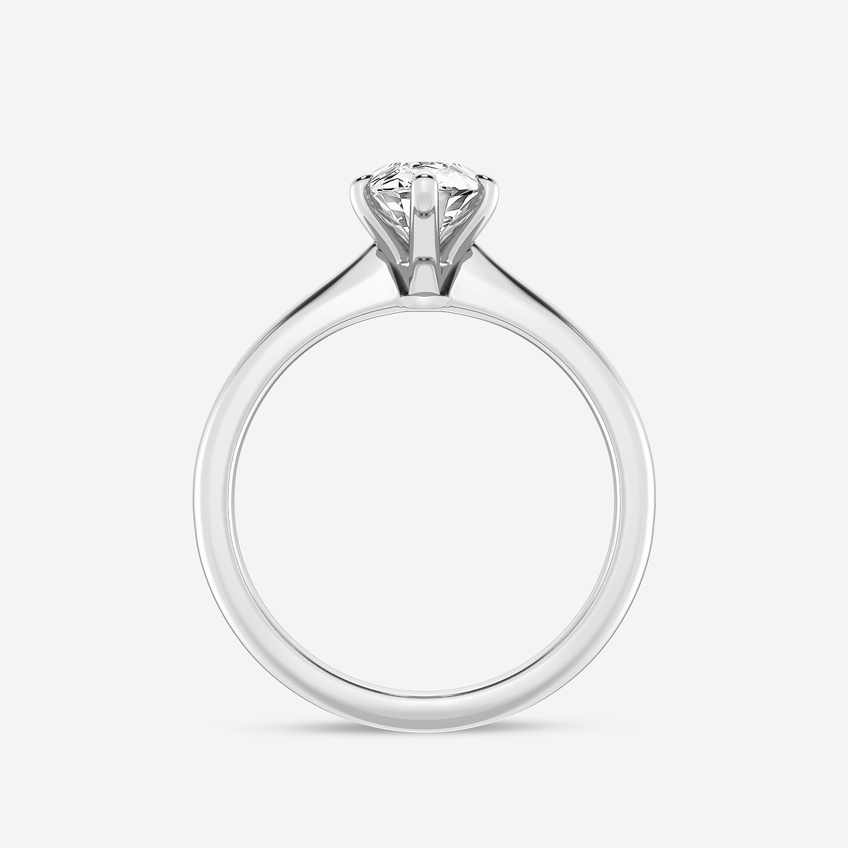 Additional Image 1 for  1 1/2 ctw Marquise Lab Grown Diamond Petite Solitaire Engagement Ring