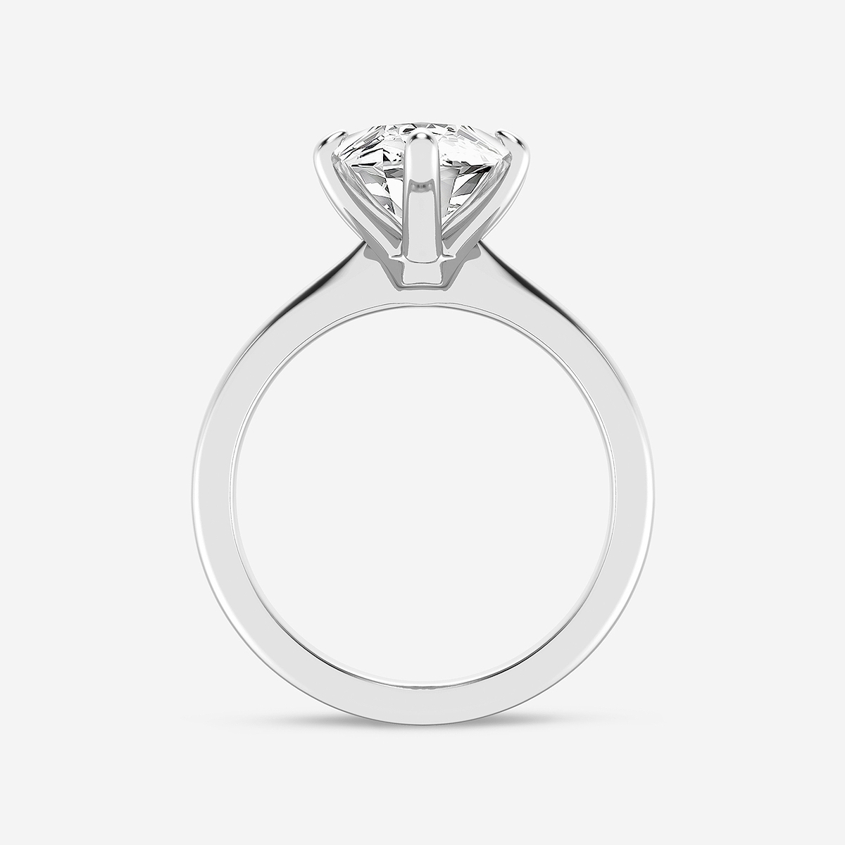 Additional Image 1 for  5 ctw Marquise Lab Grown Diamond Petite Solitaire Engagement Ring