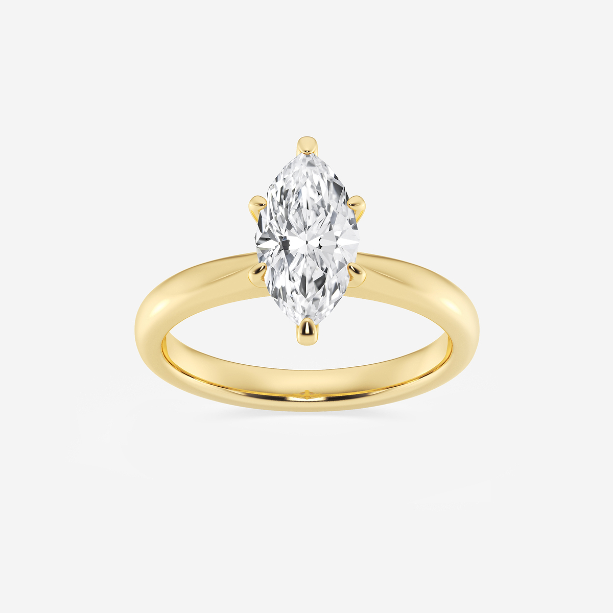 1 1/2 ctw Marquise Lab Grown Diamond Petite Solitaire Engagement Ring