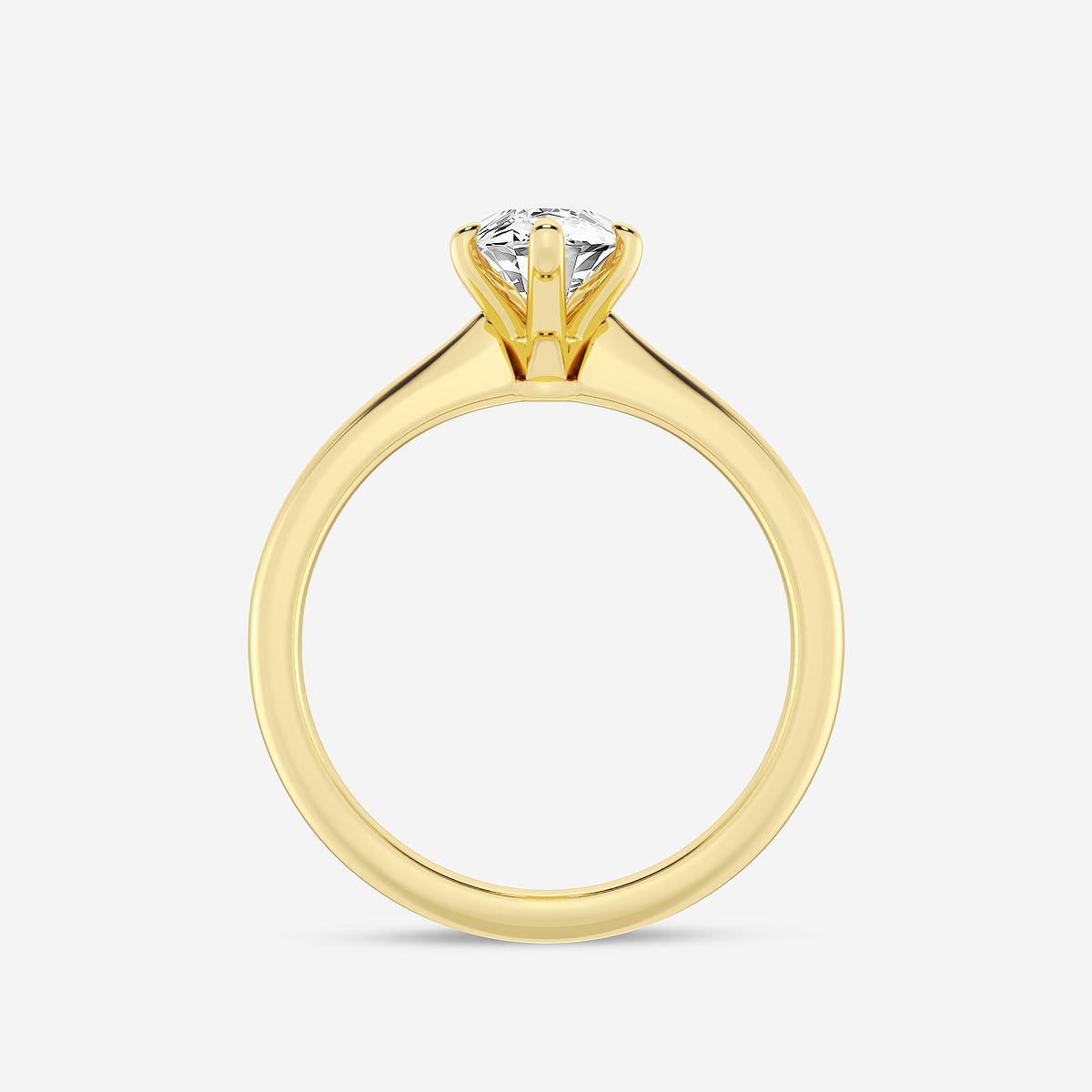 Additional Image 1 for  1 1/2 ctw Marquise Lab Grown Diamond Petite Solitaire Engagement Ring