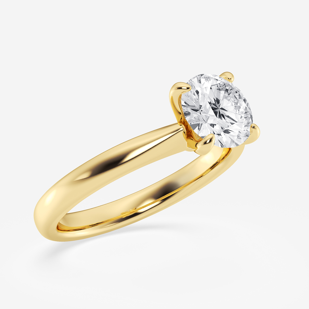 Additional Image 1 for  1 1/2 ctw Round Lab Grown Diamond Petite Solitaire Engagement Ring