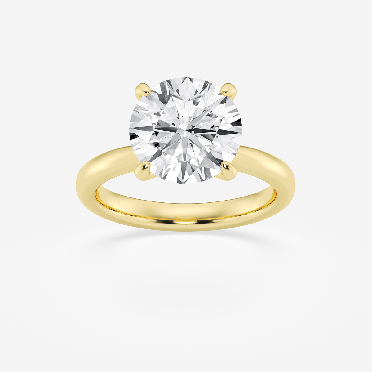 5 ctw Round Lab Grown Diamond Petite Solitaire Engagement Ring