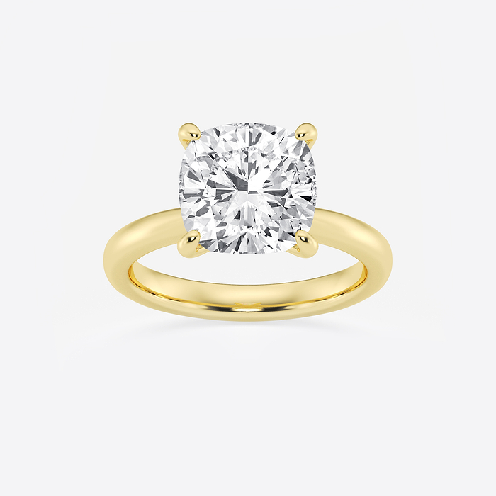 4 ctw Pear and Emerald Lab Grown Diamond Two Stone Engagement Ring 14K Yellow Gold, FG, VS2+