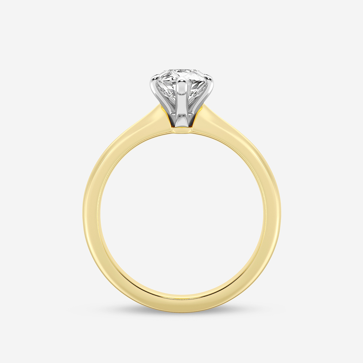 Additional Image 1 for  1 1/2 ctw Marquise Lab Grown Diamond Petite Solitaire Engagement Ring