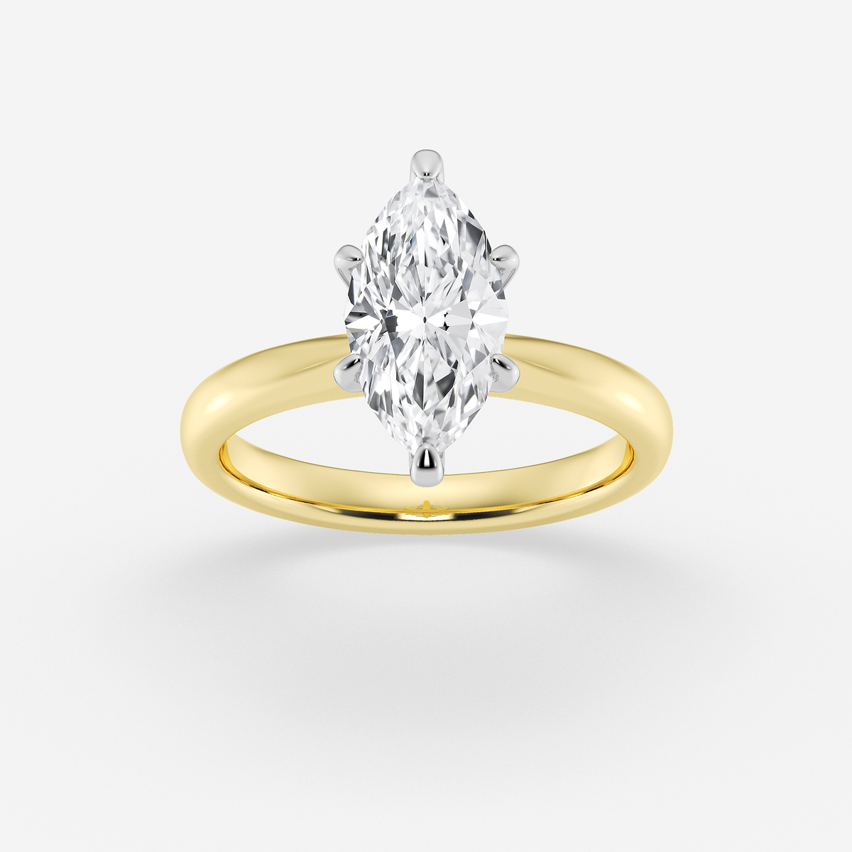 2 ctw Marquise Lab Grown Diamond Petite Solitaire Engagement Ring