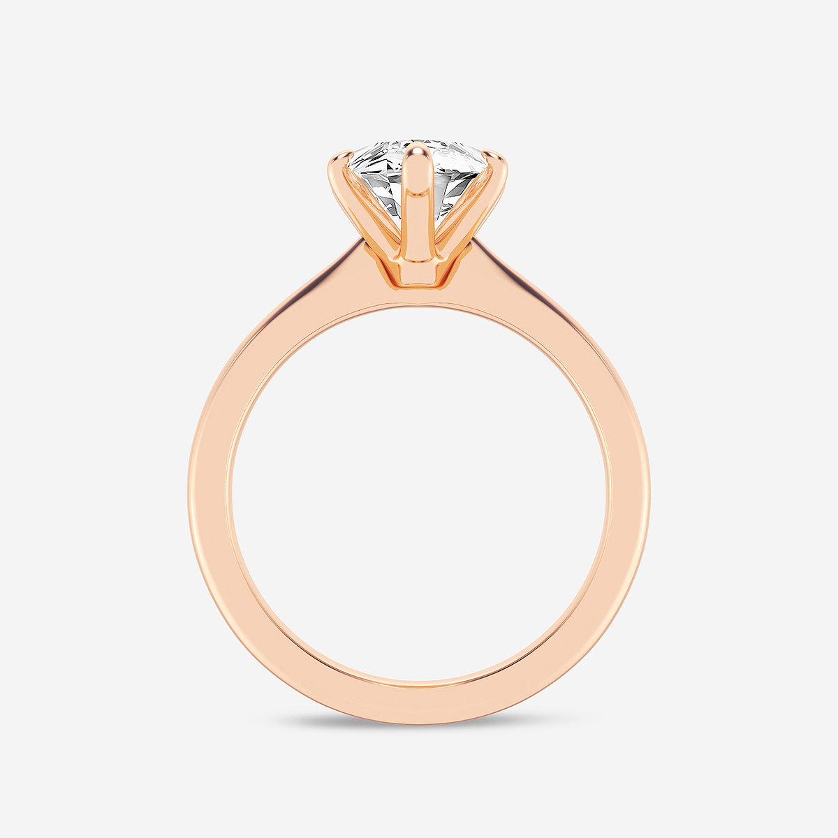 Additional Image 1 for  3 ctw Marquise Lab Grown Diamond Petite Solitaire Engagement Ring