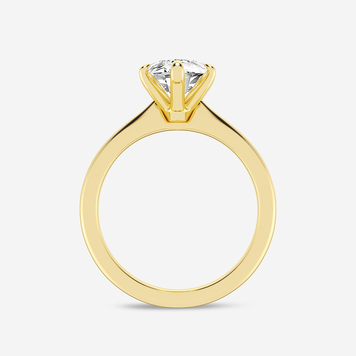 3 ctw Marquise Lab Grown Diamond Petite Solitaire Engagement Ring 14K Yellow Gold, FG, VS2+