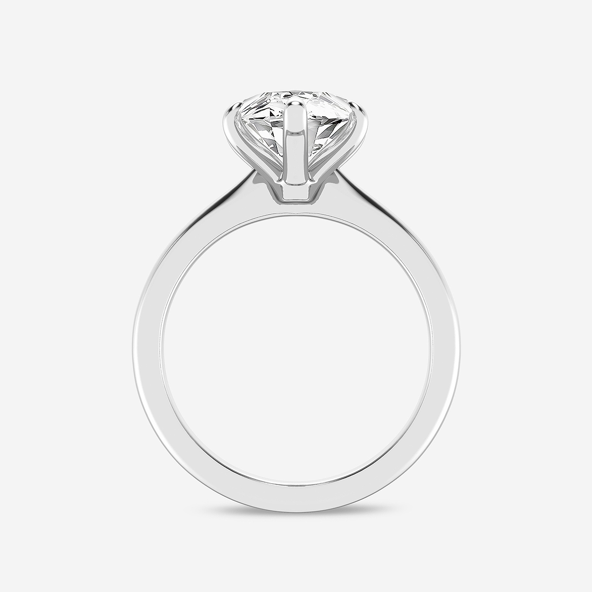 4 ctw Marquise Lab Grown Diamond Petite Solitaire Engagement Ring Platinum, D, VVS