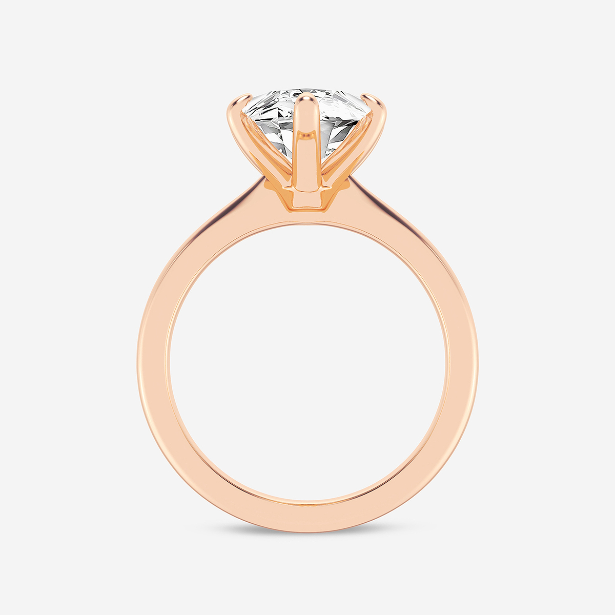 Additional Image 1 for  5 ctw Marquise Lab Grown Diamond Petite Solitaire Engagement Ring