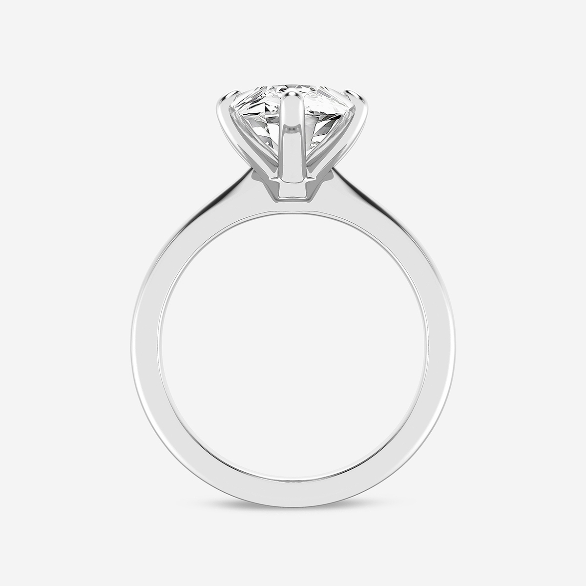 Additional Image 1 for  5 ctw Marquise Lab Grown Diamond Petite Solitaire Engagement Ring
