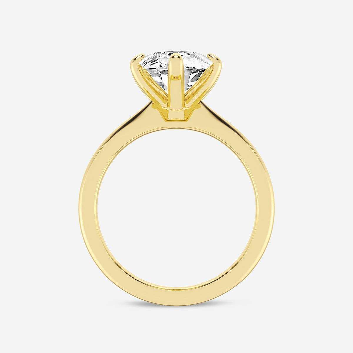 5 ctw Marquise Lab Grown Diamond Petite Solitaire Engagement Ring 14K Yellow Gold, FG, VS2+