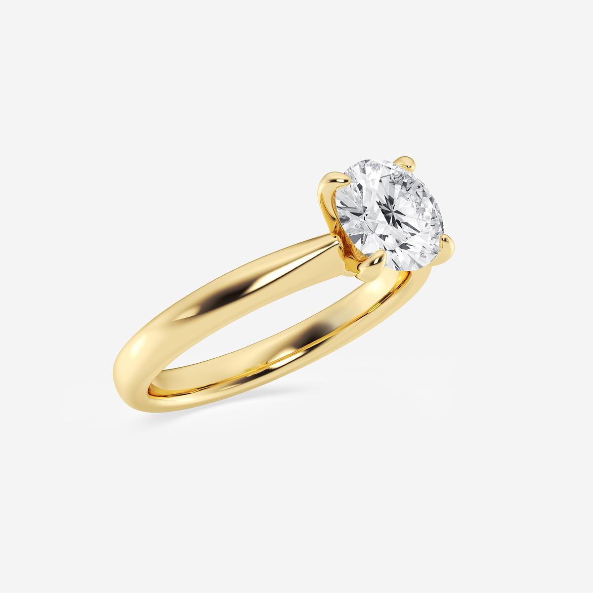 Additional Image 1 for  1 1/2 ctw Round Lab Grown Diamond Petite Solitaire Engagement Ring