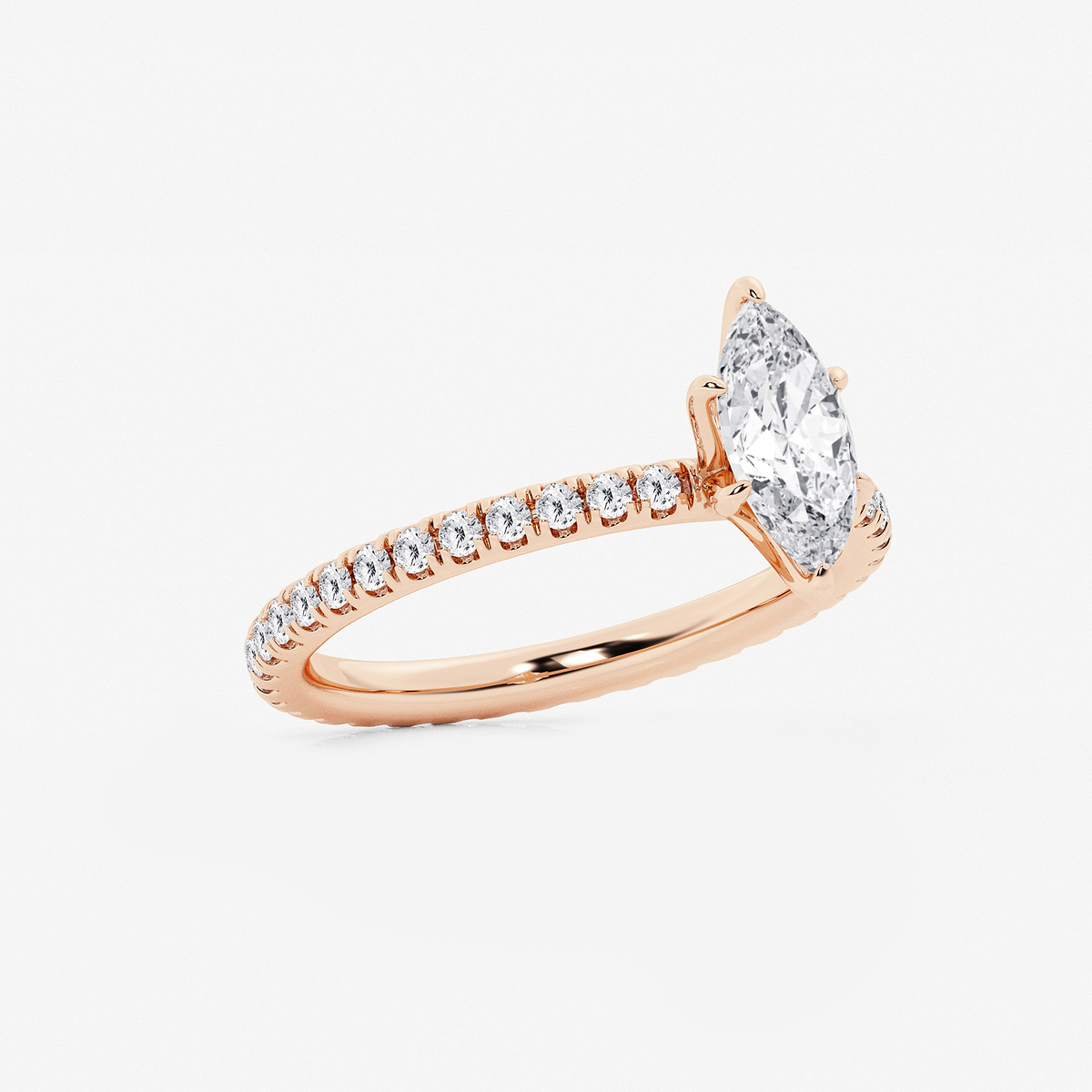 Additional Image 1 for  1 1/2 ctw Marquise Lab Grown Diamond Eternity Engagement Ring