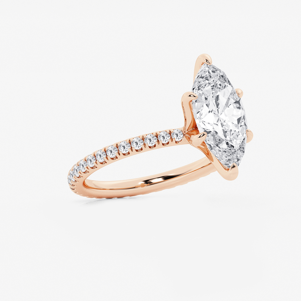 Additional Image 1 for  3 ctw Marquise Lab Grown Diamond Eternity Engagement Ring