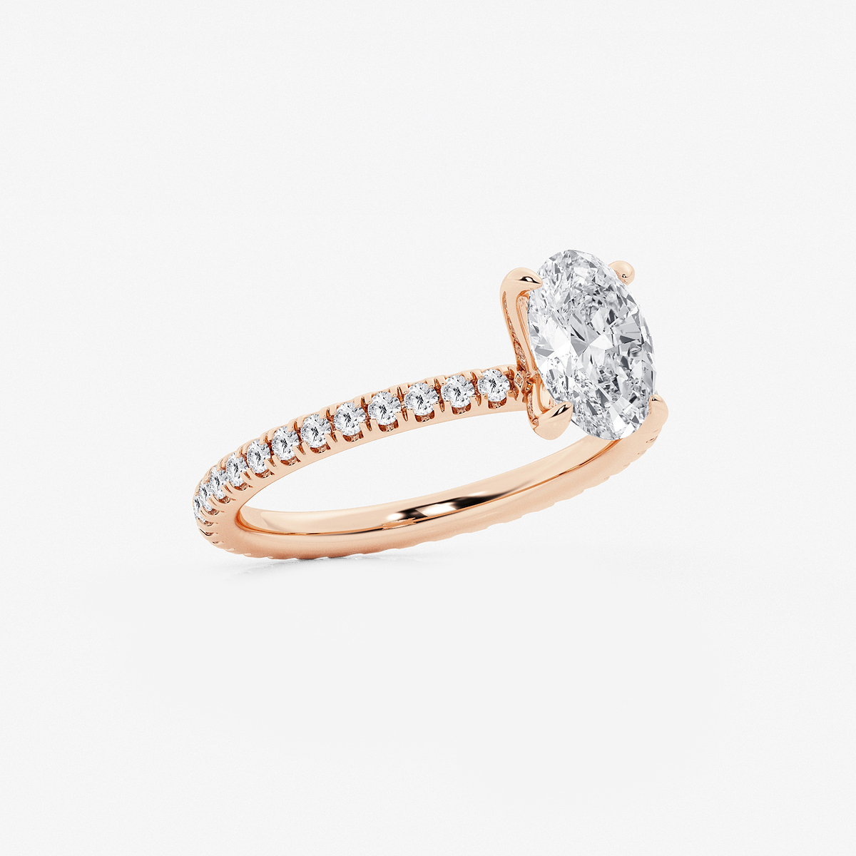 Additional Image 1 for  2 ctw Oval Lab Grown Diamond Eternity Engagement Ring