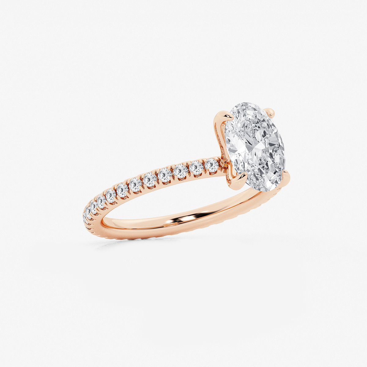 Additional Image 1 for  2 1/2 ctw Oval Lab Grown Diamond Eternity Engagement Ring