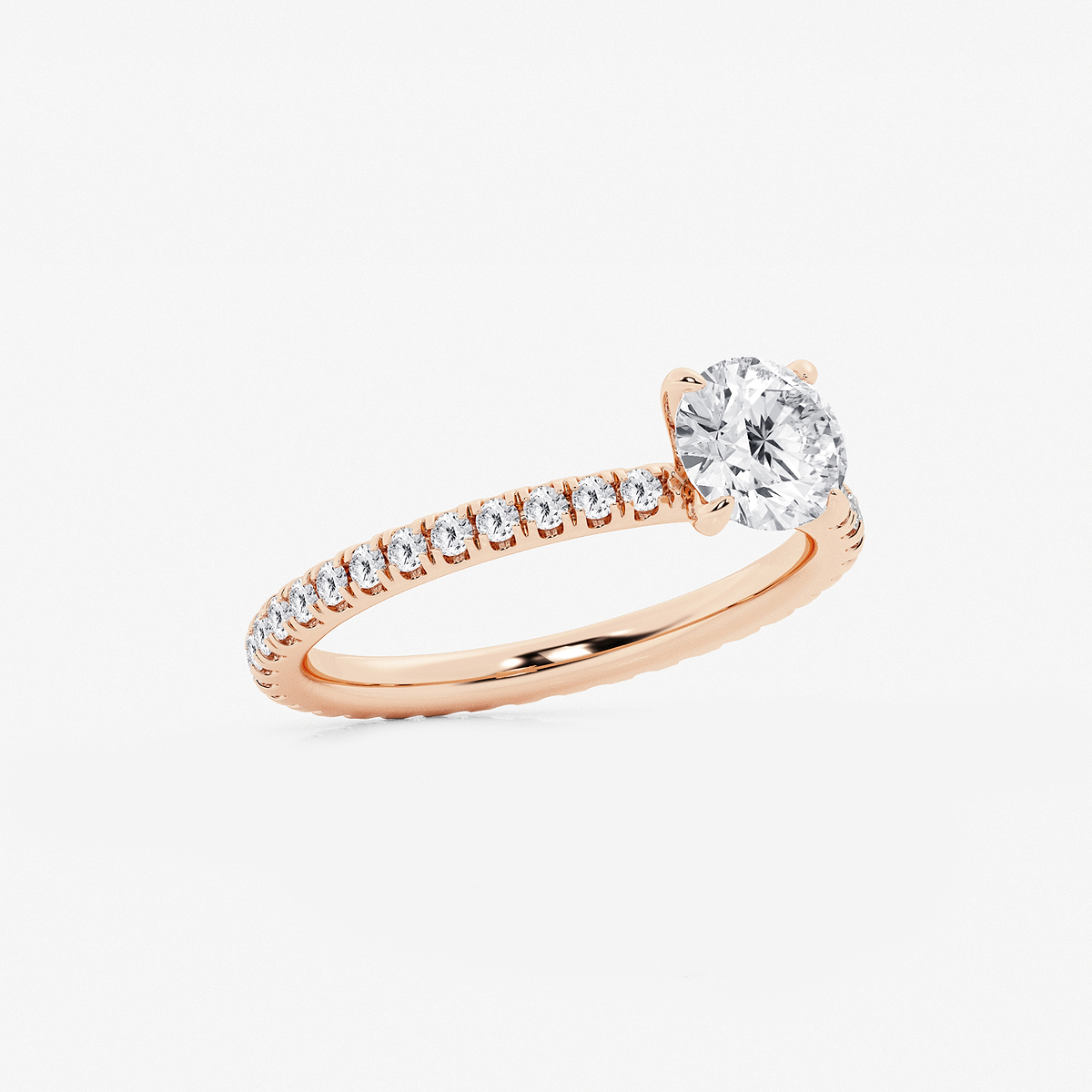 Additional Image 1 for  1 1/2 ctw Round Lab Grown Diamond Eternity Engagement Ring