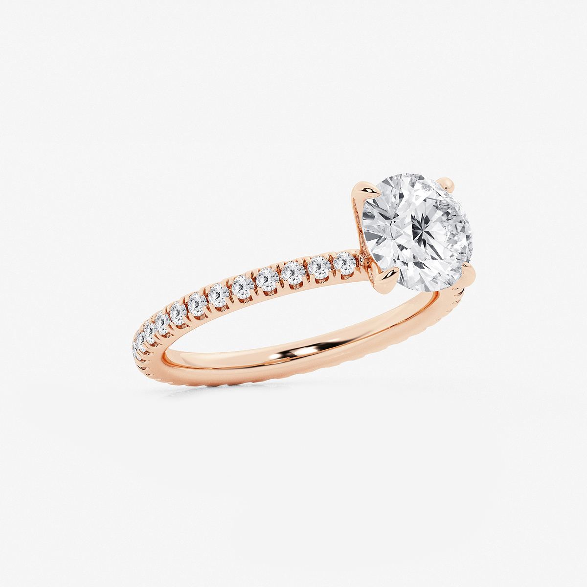Additional Image 1 for  2 1/2 ctw Round Lab Grown Diamond Eternity Engagement Ring