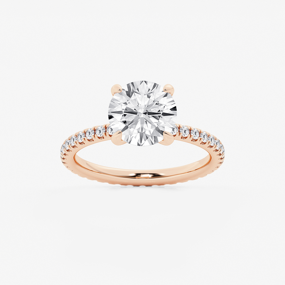 3 ctw Round Lab Grown Diamond Eternity Engagement Ring