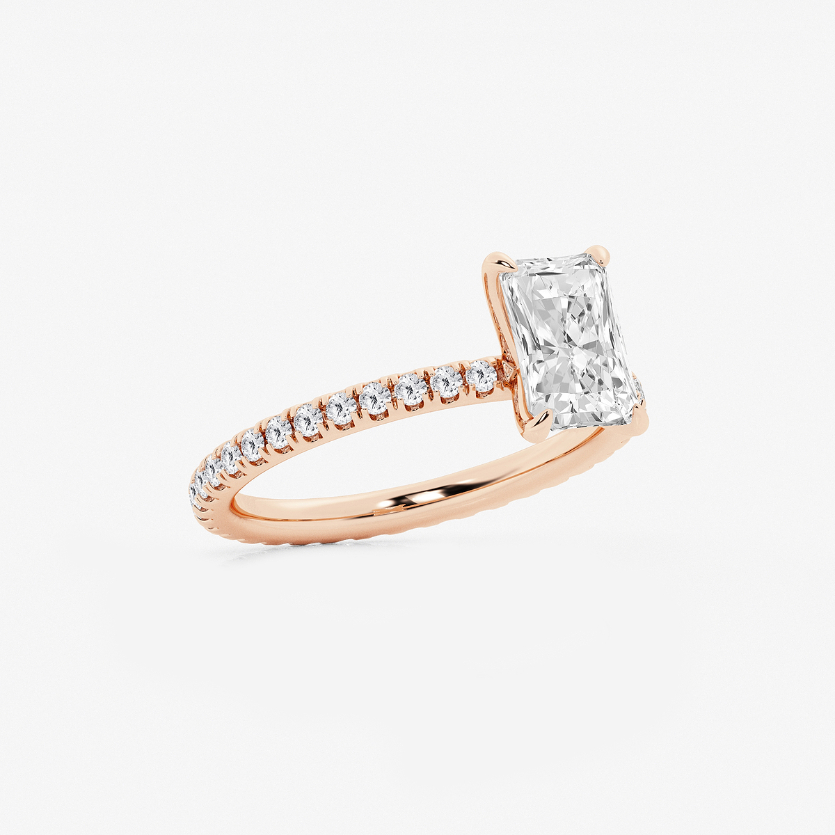 Additional Image 1 for  2 ctw Radiant Lab Grown Diamond Eternity Engagement Ring