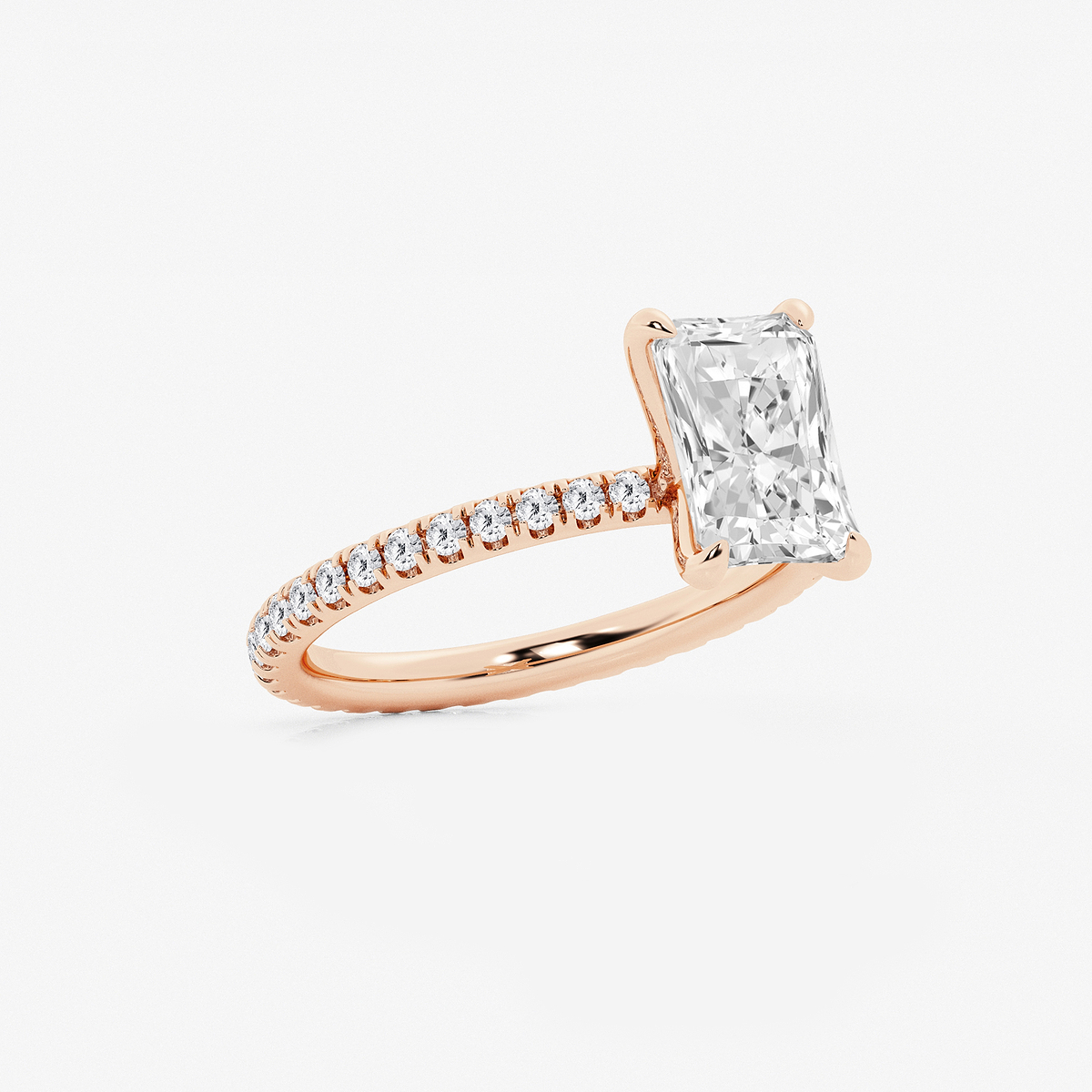 Additional Image 1 for  2 1/2 ctw Radiant Lab Grown Diamond Eternity Engagement Ring