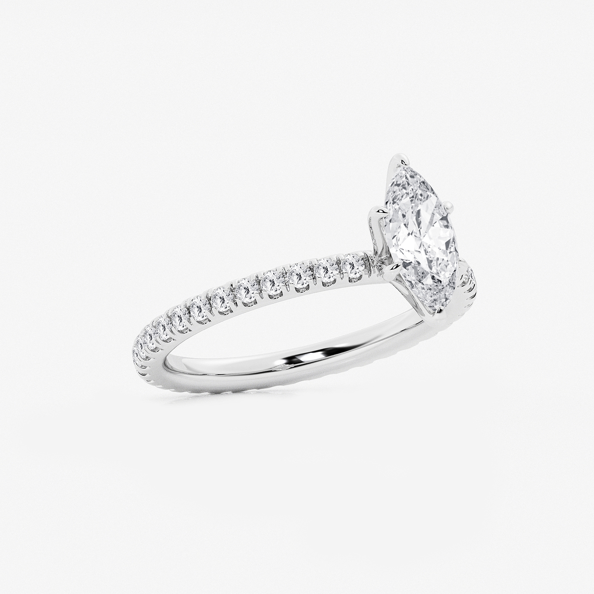 Additional Image 1 for  1 1/2 ctw Marquise Lab Grown Diamond Eternity Engagement Ring