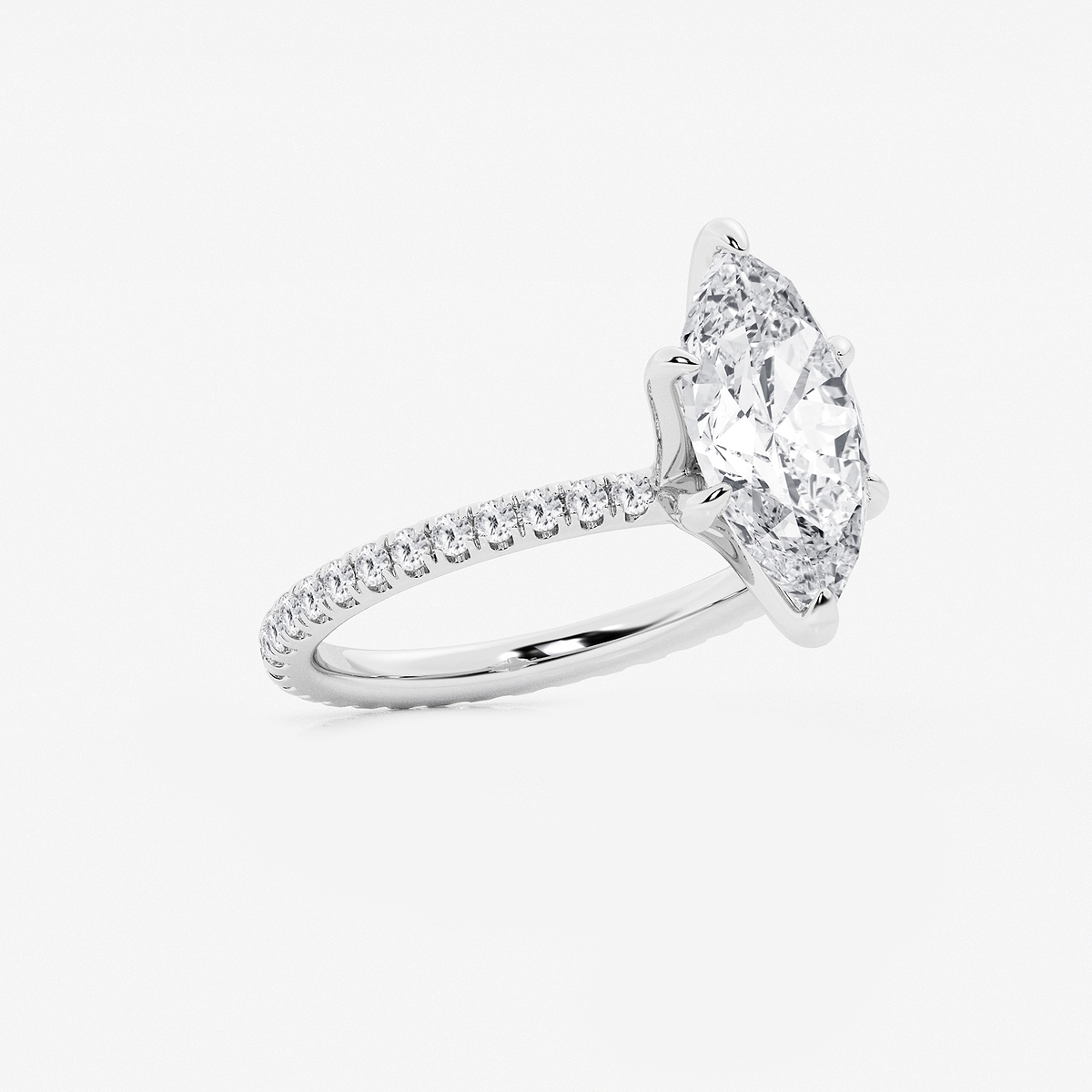 Additional Image 1 for  3 ctw Marquise Lab Grown Diamond Eternity Engagement Ring