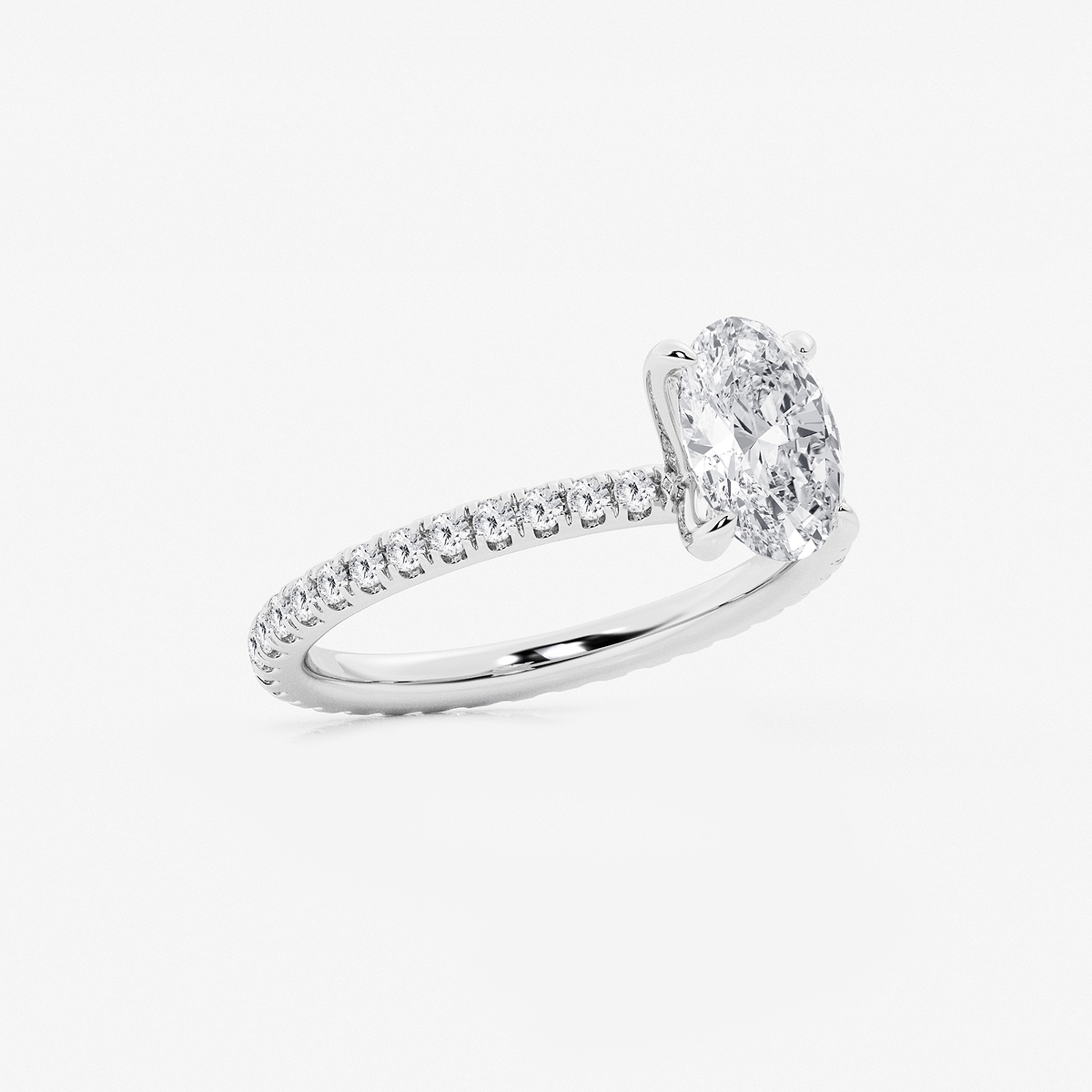 Additional Image 1 for  2 ctw Oval Lab Grown Diamond Eternity Engagement Ring