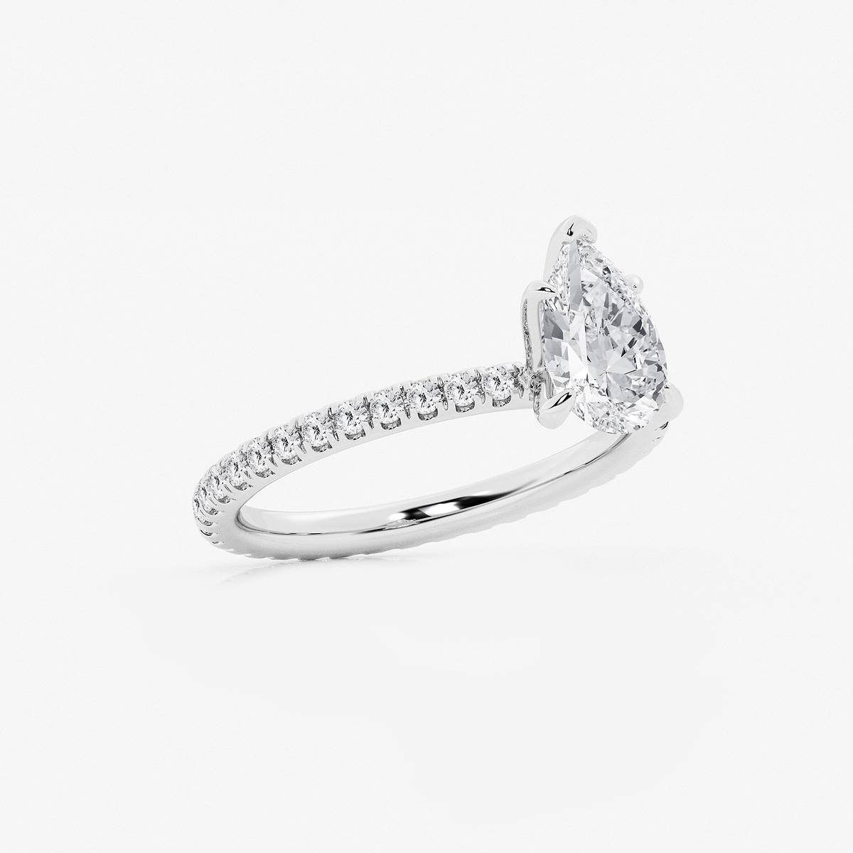 Additional Image 1 for  2 ctw Pear Lab Grown Diamond Eternity Engagement Ring