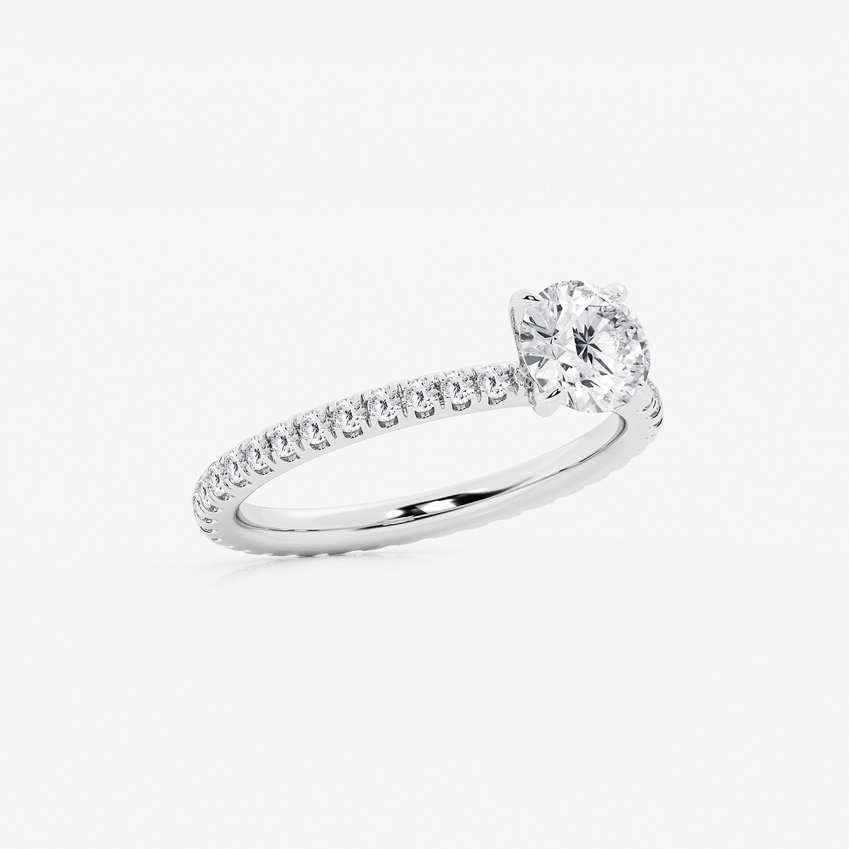 Additional Image 1 for  1 1/2 ctw Round Lab Grown Diamond Eternity Engagement Ring