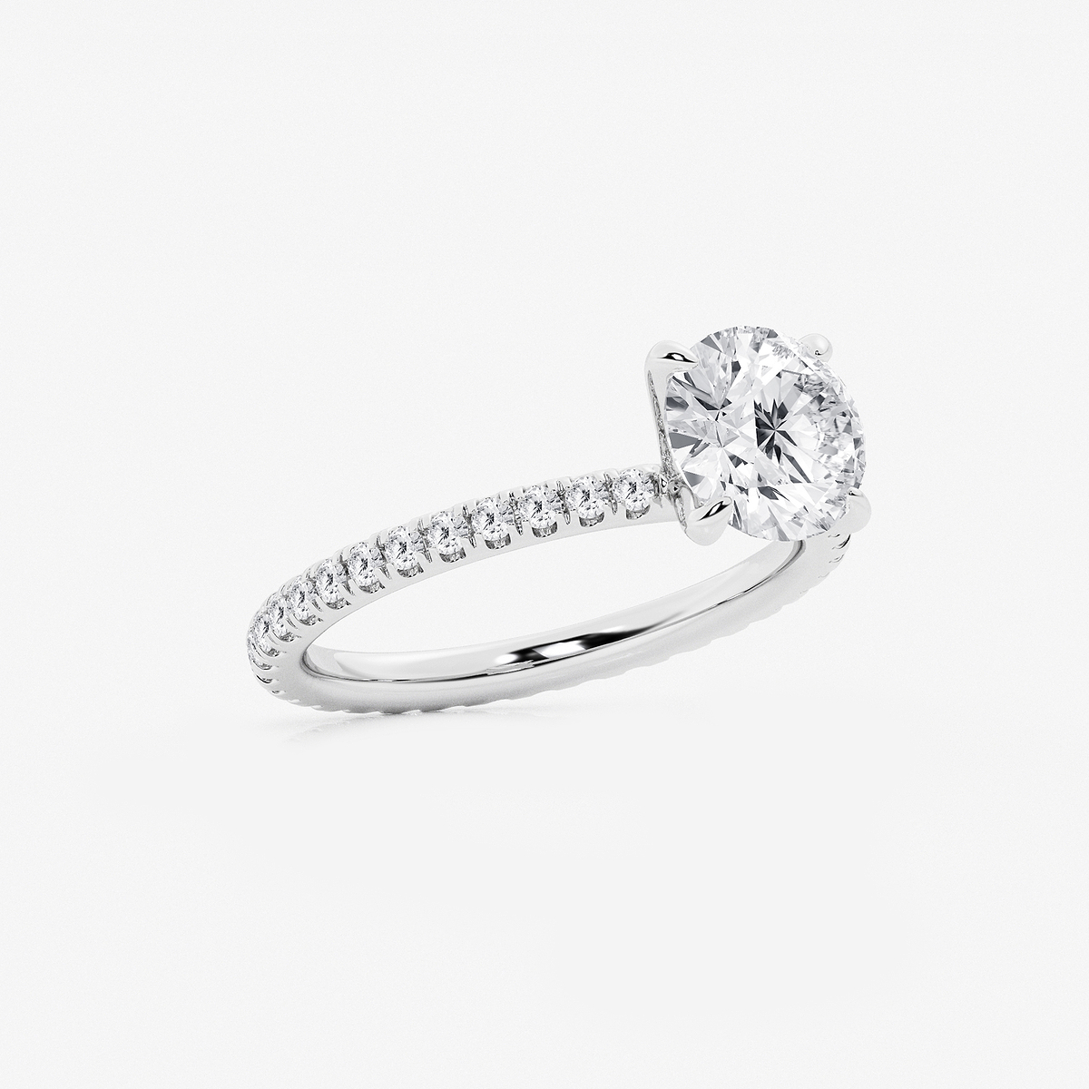 Additional Image 1 for  2 1/2 ctw Round Lab Grown Diamond Eternity Engagement Ring