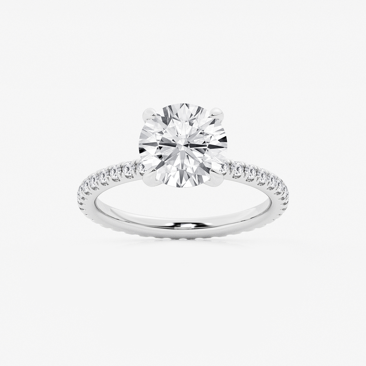 3 ctw Round Lab Grown Diamond Eternity Engagement Ring