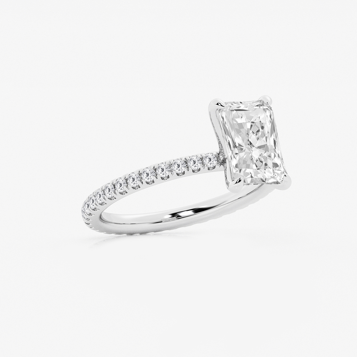 Additional Image 1 for  2 1/2 ctw Radiant Lab Grown Diamond Eternity Engagement Ring