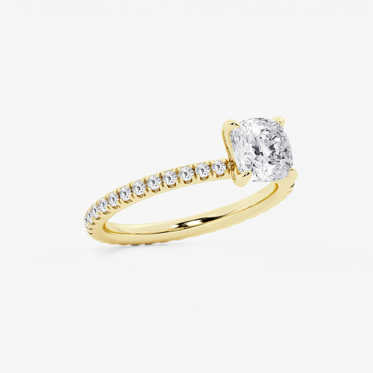 Additional Image 1 for  2 ctw Cushion Lab Grown Diamond Eternity Engagement Ring