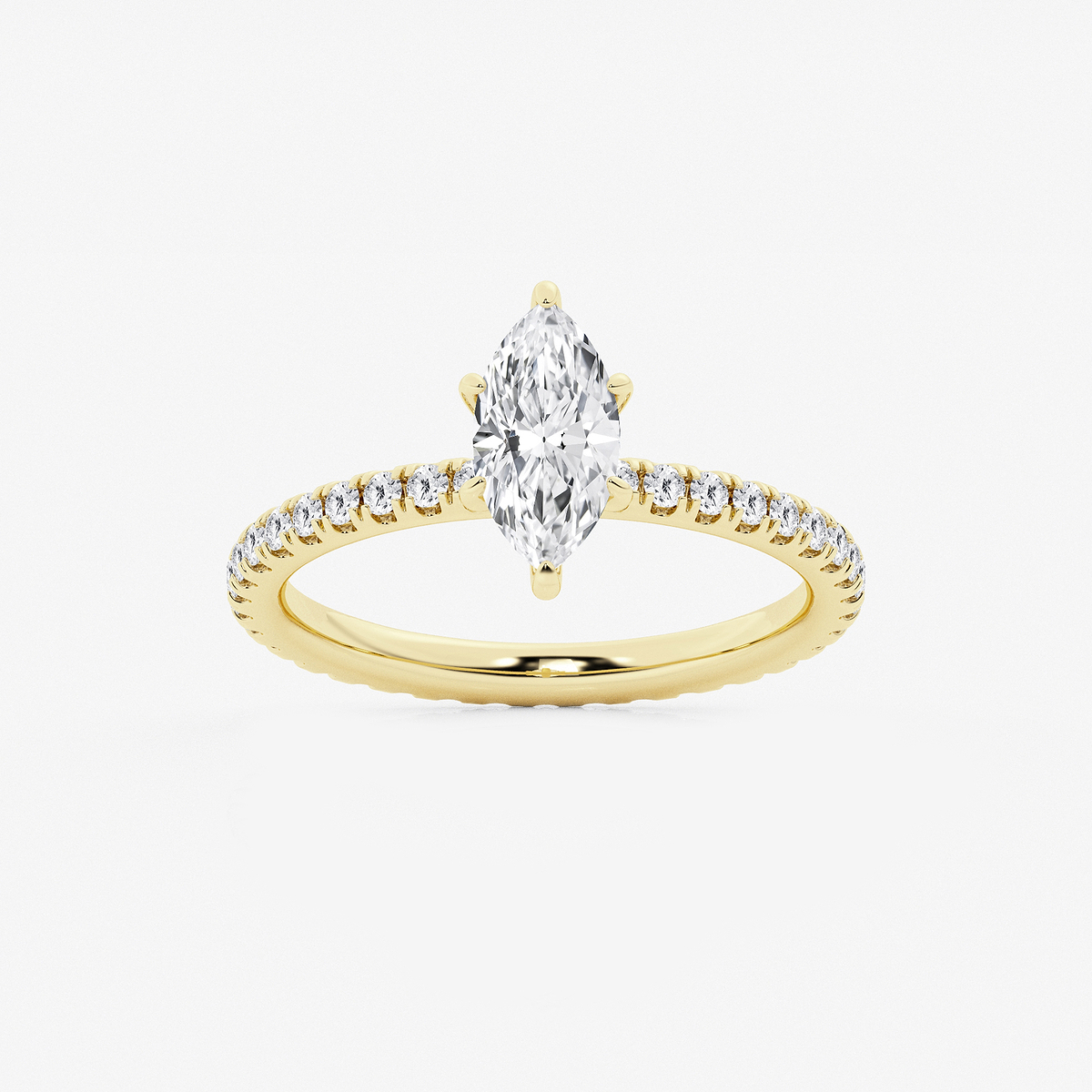 1 1/2 ctw Marquise Lab Grown Diamond Eternity Engagement Ring